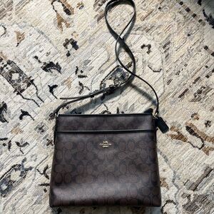 Coach Signature File Crossbody Bag